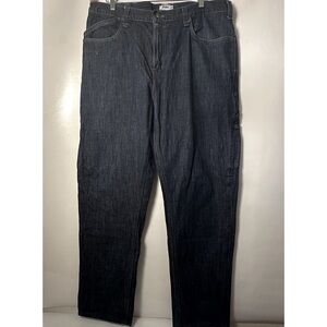 Unbranded Wide Leg Carpenter Jeans Mens 38X 34 Baggy Y2K  90's Skater Dark